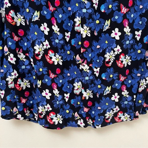 Talbots Petite Floral Long Sleeve Top - Picture 9 of 10